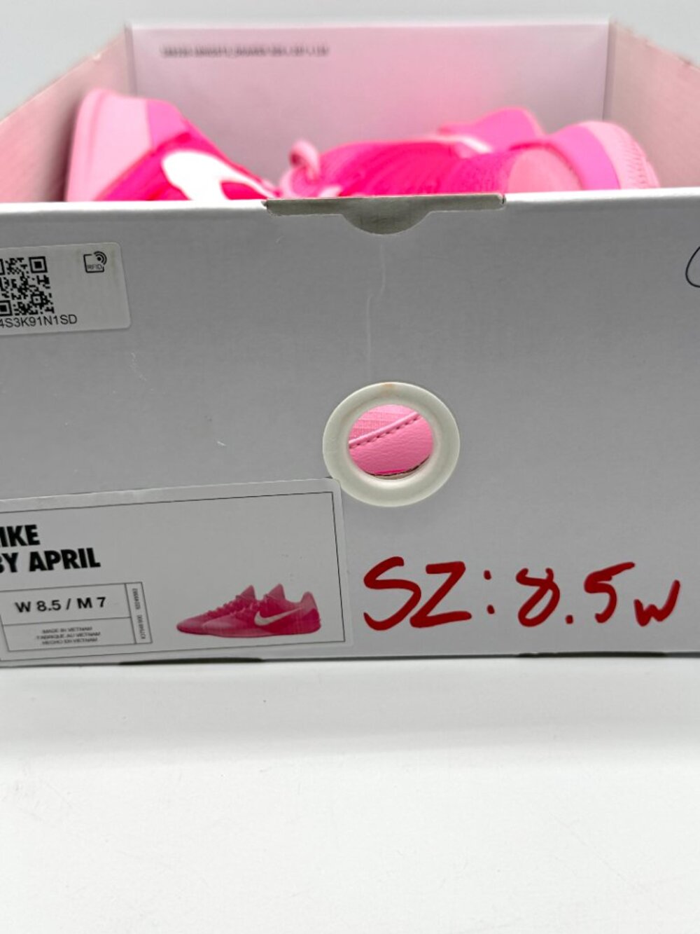 Nike Womens Sabrina 3 Nike By You ID Pink Shoes Sz 8.5 New Sneaker Custom - Picture 11 of 12